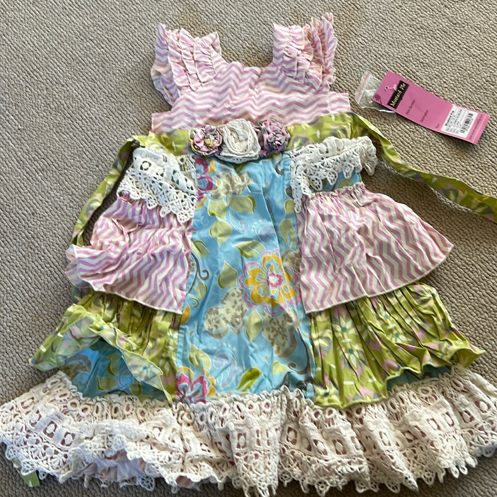 Mustard pie Delphine Tea party dress 4T